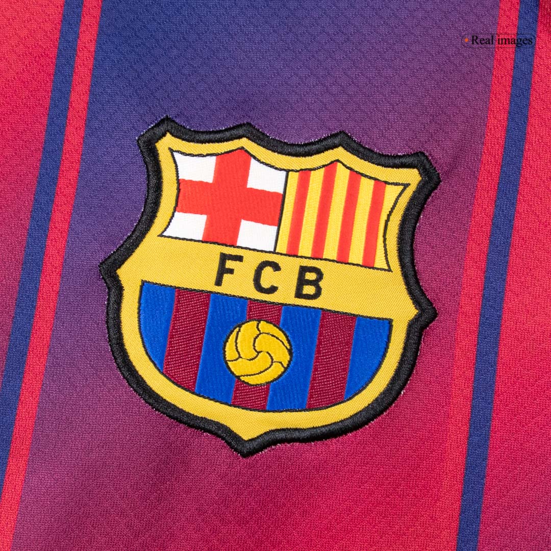 Barcelona Long Sleeve Jersey Home Football Shirt 2025/26 - bestsoccerstore