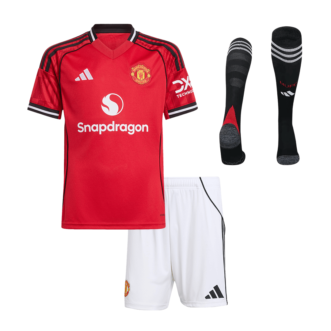 Kids Manchester United Custom Home Full Soccer Kits
2025/26 - bestsoccerstore