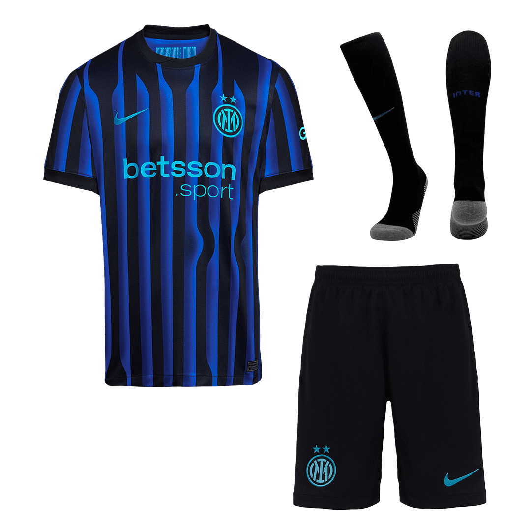 Inter Milan Home Custom Full Soccer Kit 2025/26 - bestsoccerstore