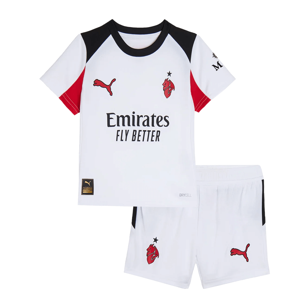 Kids AC Milan Away Soccer Kits 2025/26 - bestsoccerstore