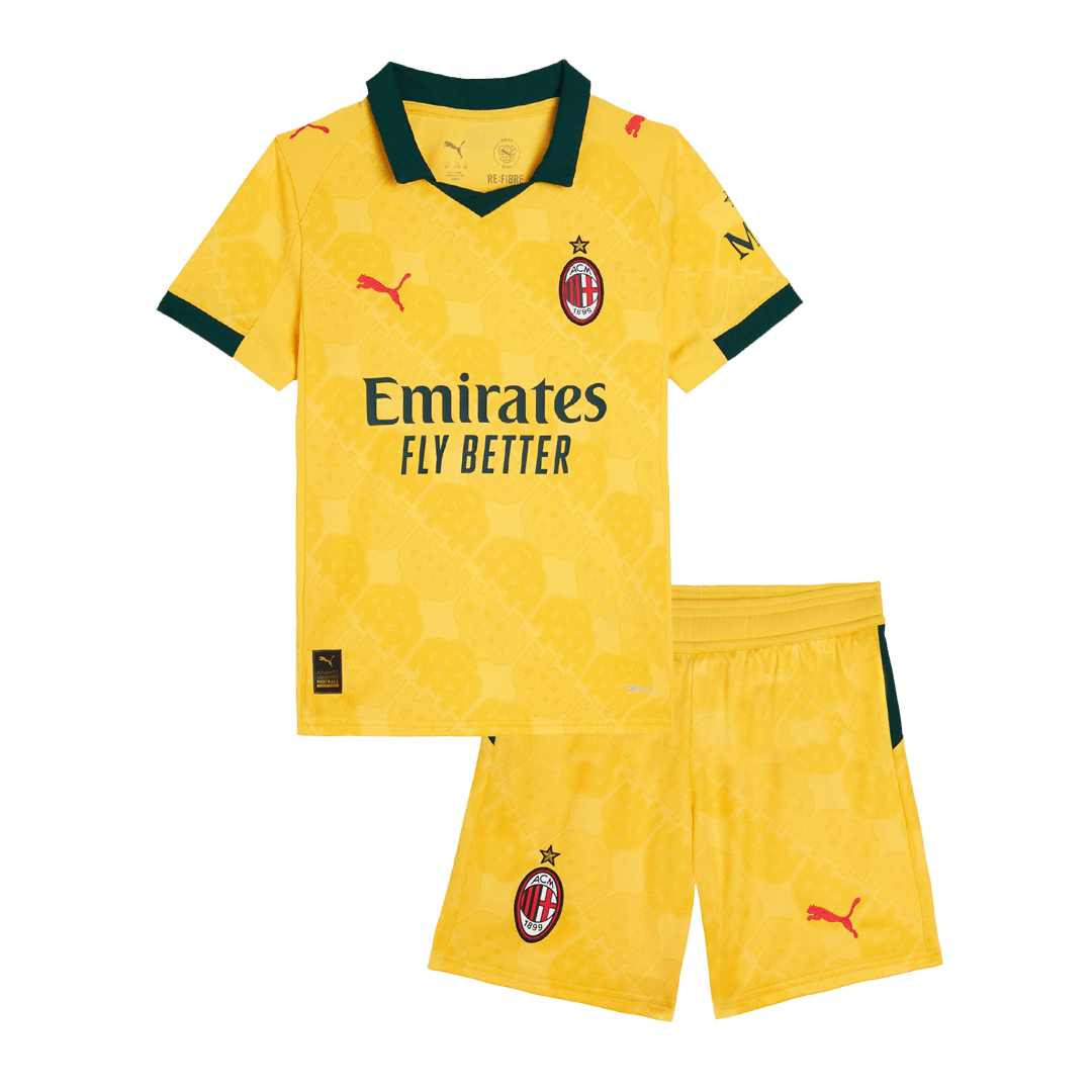 Kids AC Milan Third Away Soccer Kits 2025/26 - bestsoccerstore