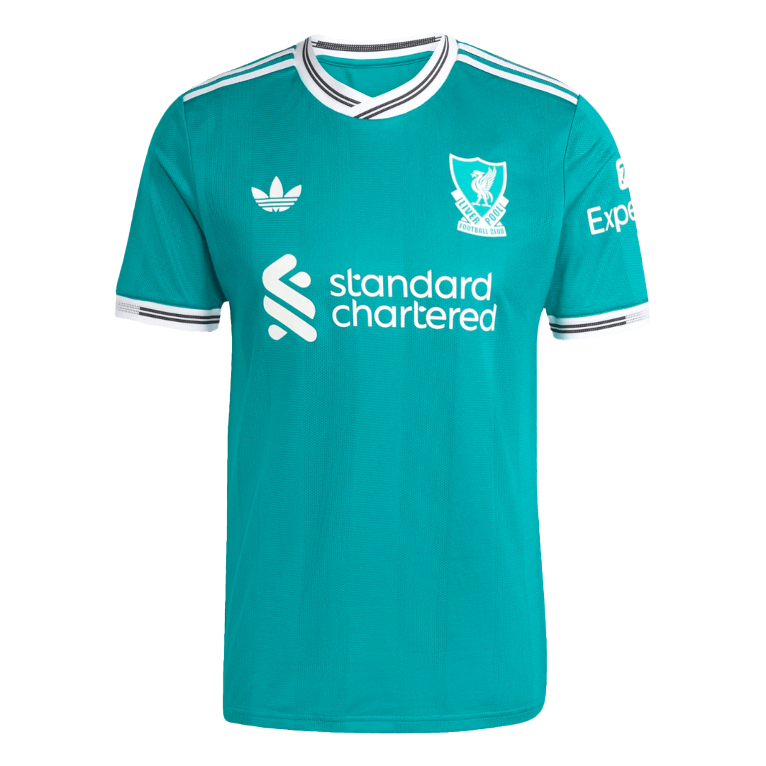 Liverpool Custom Player Version Third Away Soccer Jersey 2025/26 - bestsoccerstore