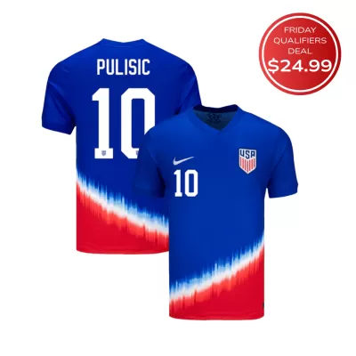 PULISIC #10 USA Soccer Jersey Away Custom Shirt 2024 - bestsoccerstore