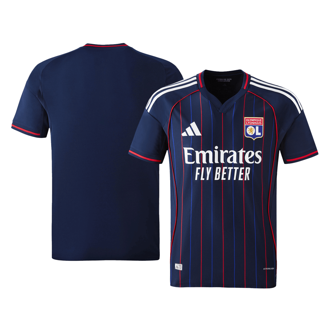 Olympique Lyonnais Away Custom Player Version Soccer Jersey 2025/26 - bestsoccerstore