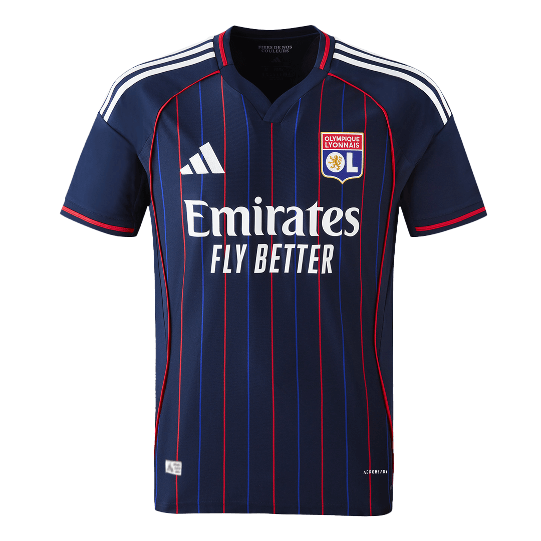 Olympique Lyonnais Away Custom Player Version Soccer Jersey 2025/26 - bestsoccerstore