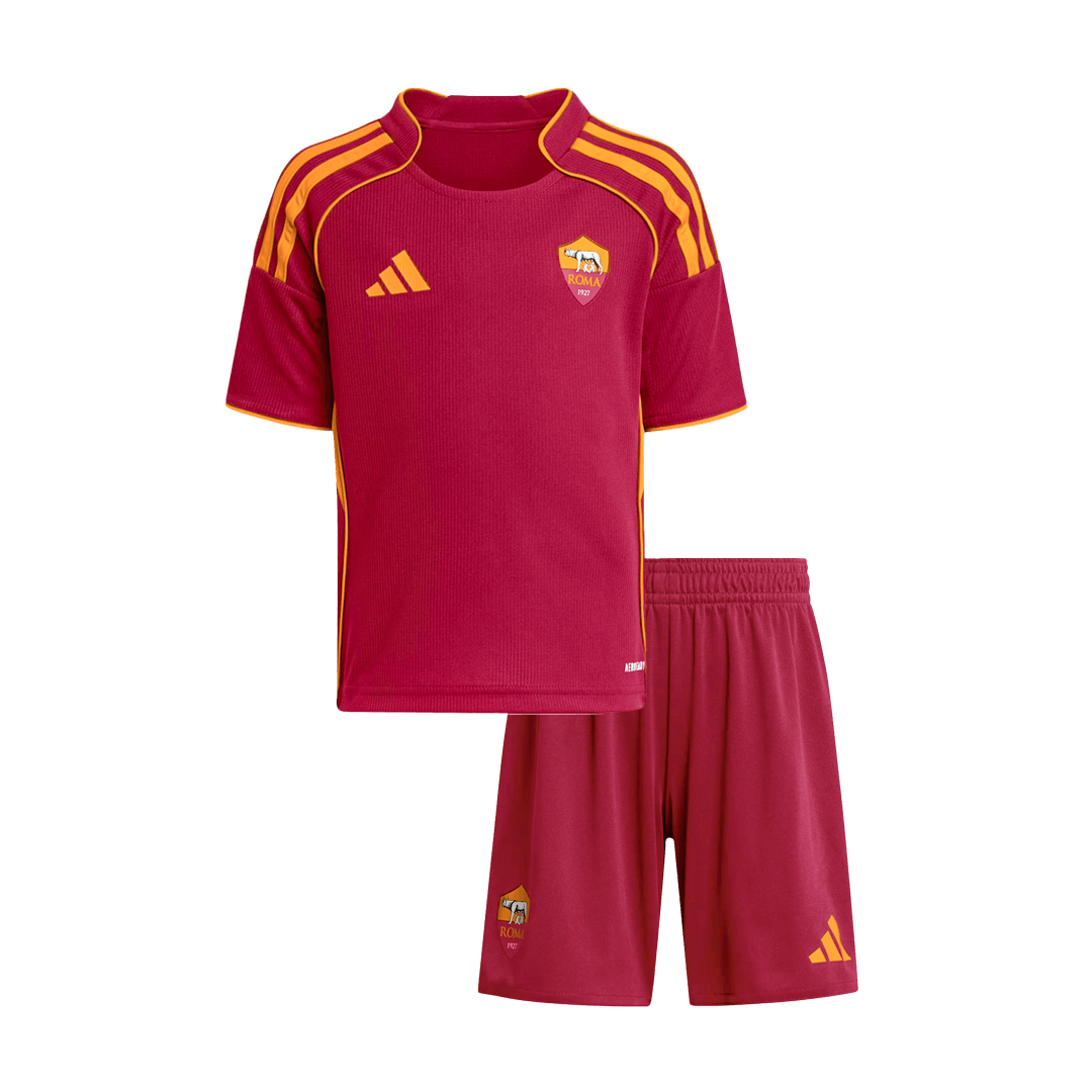 Kids Roma Home Soccer Kits 2025/26 - bestsoccerstore