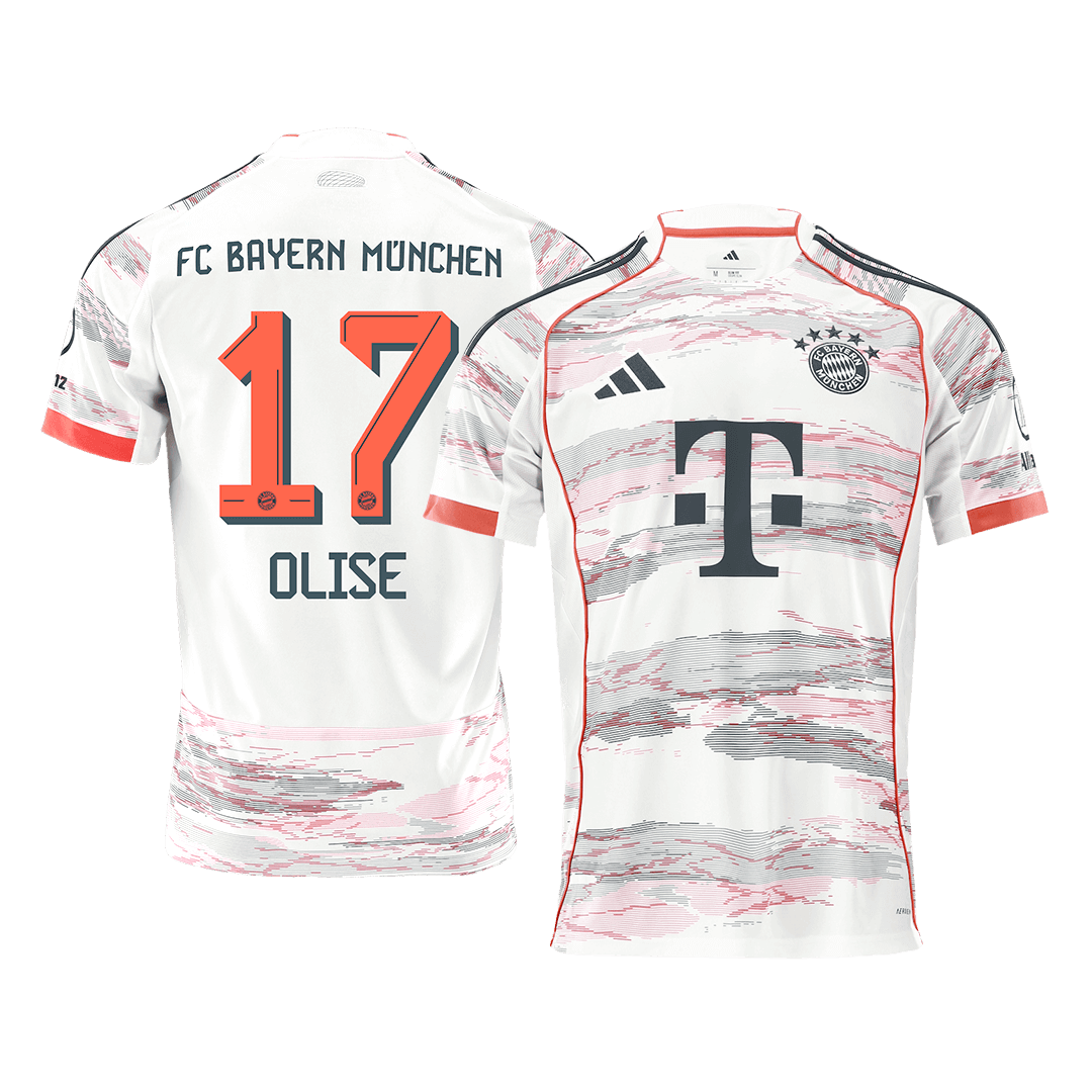 Bayern Munich OLISE #17 Soccer Jersey Away Custom Shirt 2025/26 - bestsoccerstore