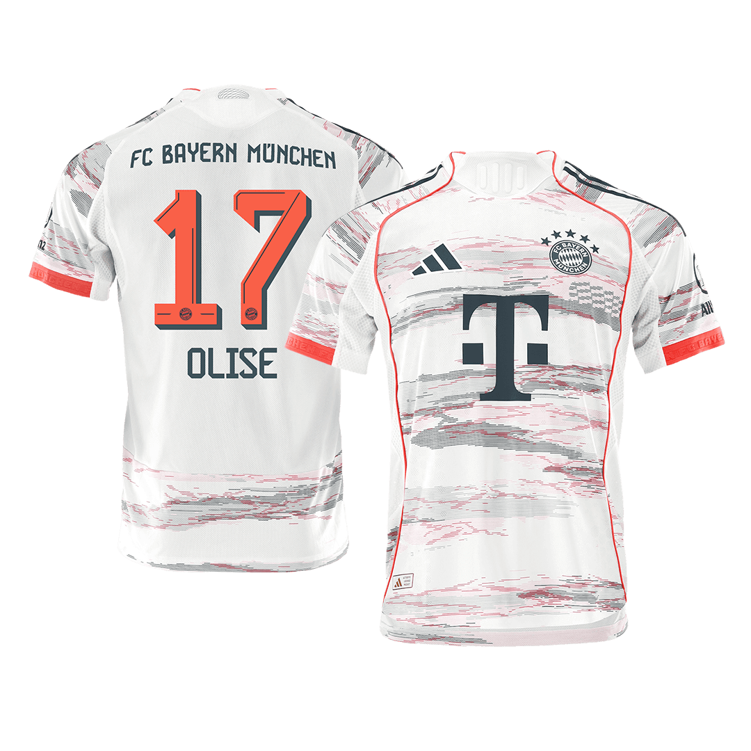 Bayern Munich OLISE #17 Custom Player Version Away Soccer Jersey 2025/26 - bestsoccerstore