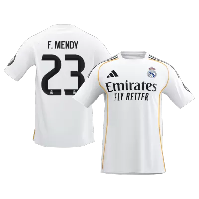 Real Madrid Jersey Custom F.MENDY #23 Soccer Jersey Home 2025/26 - bestsoccerstore