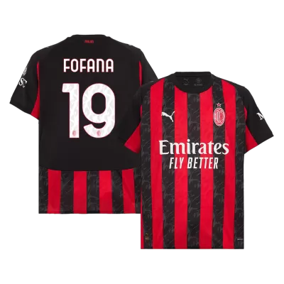 AC Milan Jersey Custom FOFANA #19 Soccer Jersey Home 2025/26 - bestsoccerstore