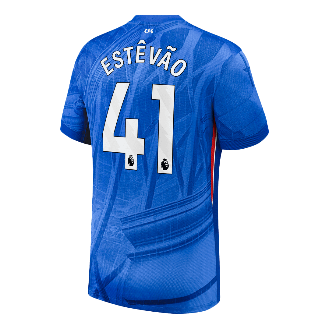 Chelsea Jersey Custom ESTÊVÃO #41 Soccer Jersey Home 2025/26 - bestsoccerstore