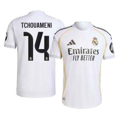 Real Madrid TCHOUAMENI #14 Home Custom Player Version Soccer Jersey 2025/26 - bestsoccerstore