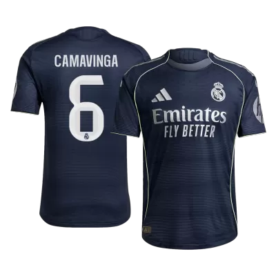 Real Madrid CAMAVINGA #6 Away Custom Player Version Soccer Jersey 2025/26 - bestsoccerstore