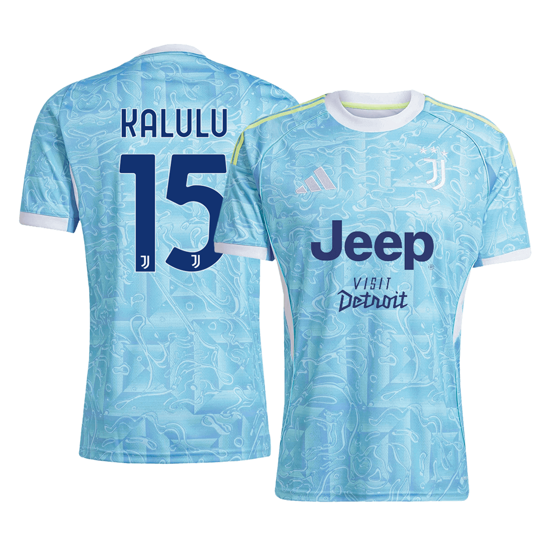KALULU #15 Juventus Soccer Jersey Away Custom Shirt 2025/26 - bestsoccerstore