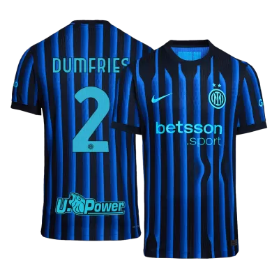 Inter Milan DUMFRIES #2 Home Custom Player Version Soccer Jersey 2025/26 - bestsoccerstore