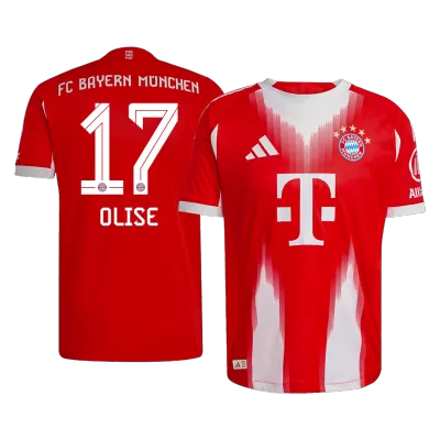 Bayern Munich OLISE #17 Home Custom Player Version Soccer Jersey 2025/26 - bestsoccerstore