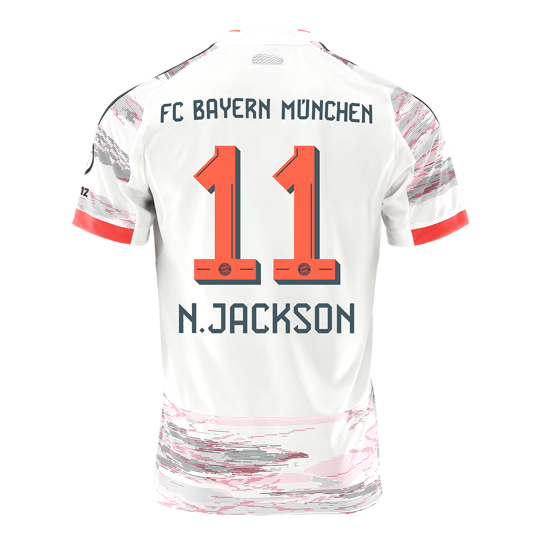 Bayern Munich N.JACKSON #11 Soccer Jersey Away Custom Shirt 2025/26 - bestsoccerstore