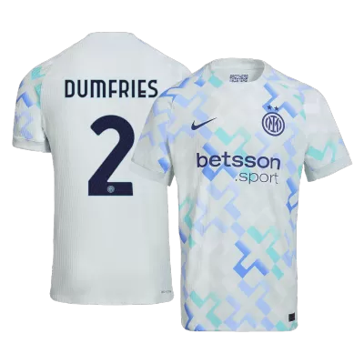 Inter Milan DUMFRIES #2 Away Custom Player Version Soccer Jersey 2025/26 - bestsoccerstore