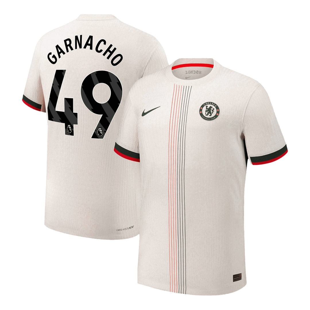 Chelsea GARNACHO #49 Away Custom Player Version Soccer Jersey 2025/26 - bestsoccerstore
