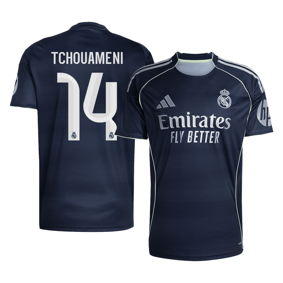TCHOUAMENI #14 Real Madrid Soccer Jersey Away Custom Shirt 2025/26 - bestsoccerstore