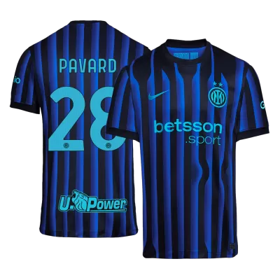 PAVARD #28 Inter Milan Soccer Jersey Home Custom Shirt 2025/26 - bestsoccerstore