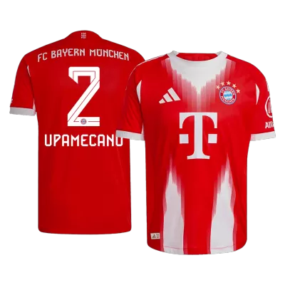 Bayern Munich UPAMECANO #2 Home Custom Player Version Soccer Jersey 2025/26 - bestsoccerstore