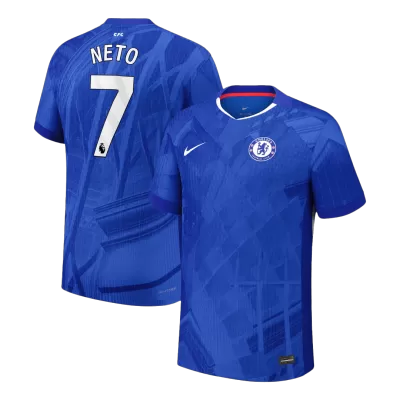 Chelsea NETO #7 Home Custom Player Version Soccer Jersey 2025/26 - bestsoccerstore