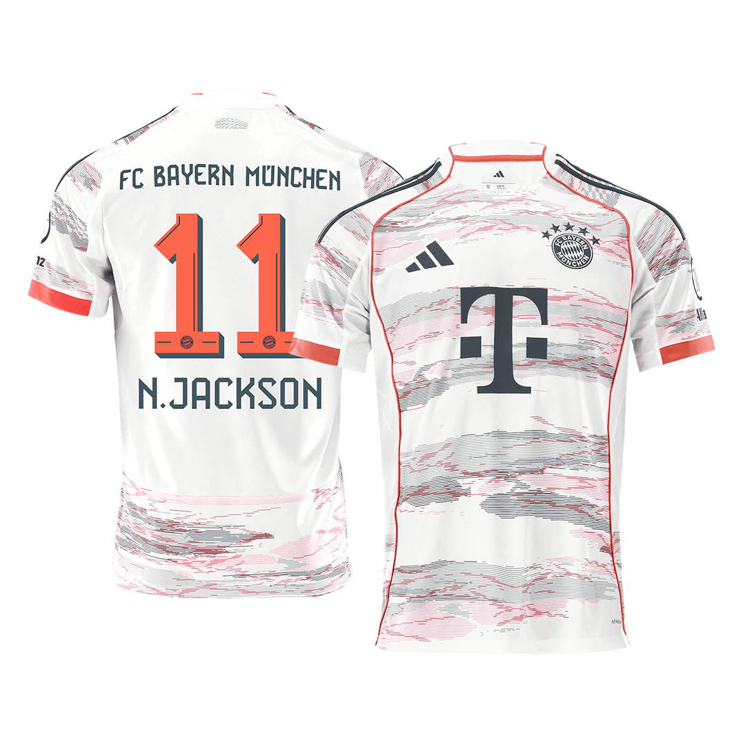 Bayern Munich N.JACKSON #11 Soccer Jersey Away Custom Shirt 2025/26 - bestsoccerstore