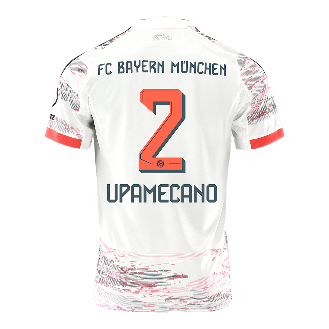 Bayern Munich UPAMECANO #2 Soccer Jersey Away 2025/26 Custom Shirt