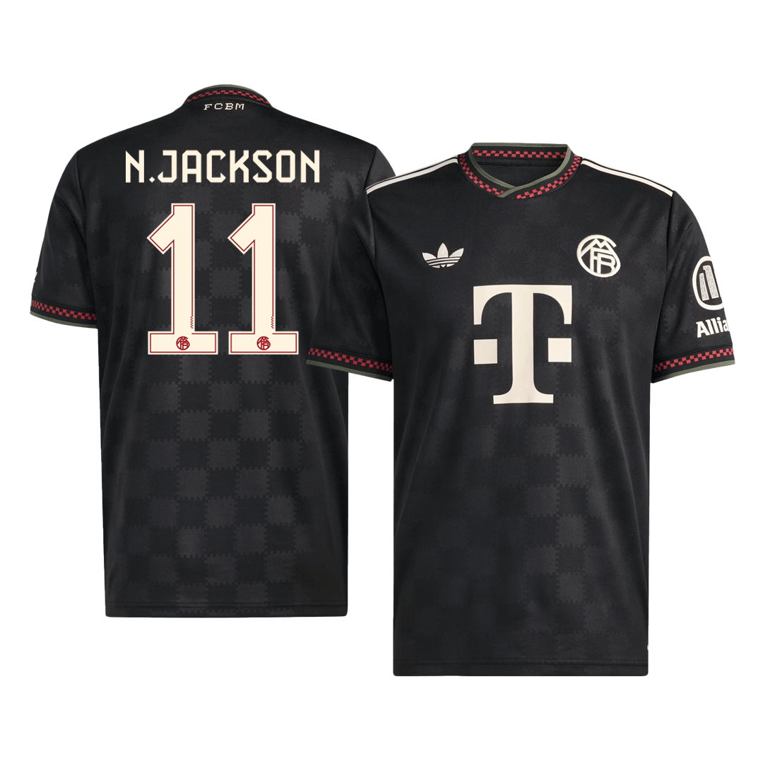 Bayern Munich N.JACKSON #11 Soccer Jersey Third Away Custom Shirt 2025/26 - bestsoccerstore