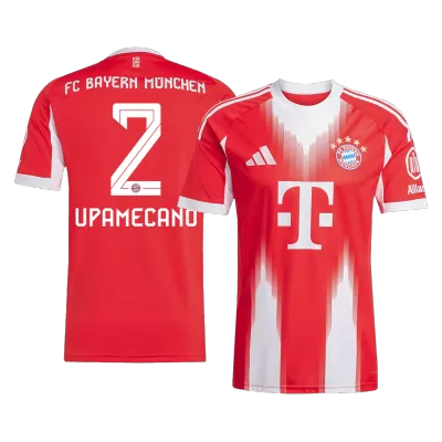 UPAMECANO #2 Bayern Munich Soccer Jersey Home Custom Shirt 2025/26 - bestsoccerstore