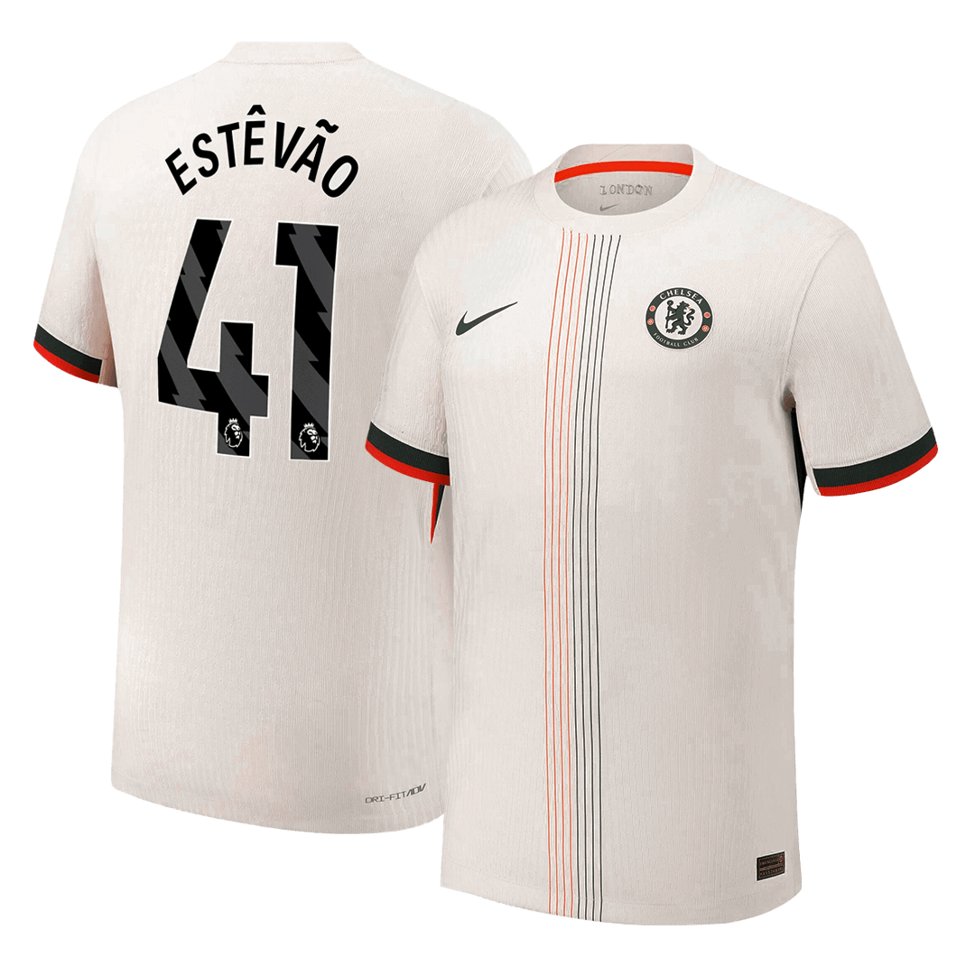 Chelsea ESTÊVÃO #41 Away Custom Player Version Soccer Jersey 2025/26 - bestsoccerstore