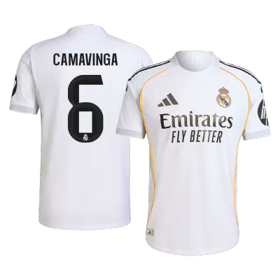 Real Madrid CAMAVINGA #6 Home Custom Player Version Soccer Jersey 2025/26 - bestsoccerstore