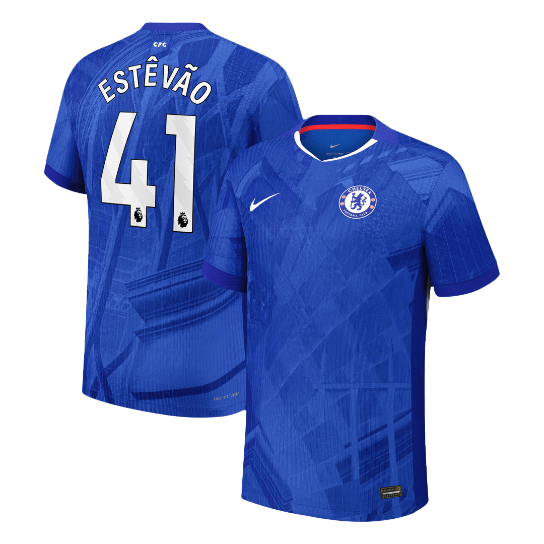Chelsea ESTÊVÃO #41 Home Custom Player Version Soccer Jersey 2025/26 - bestsoccerstore