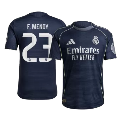 Real Madrid F.MENDY #23 Away Custom Player Version Soccer Jersey 2025/26 - bestsoccerstore