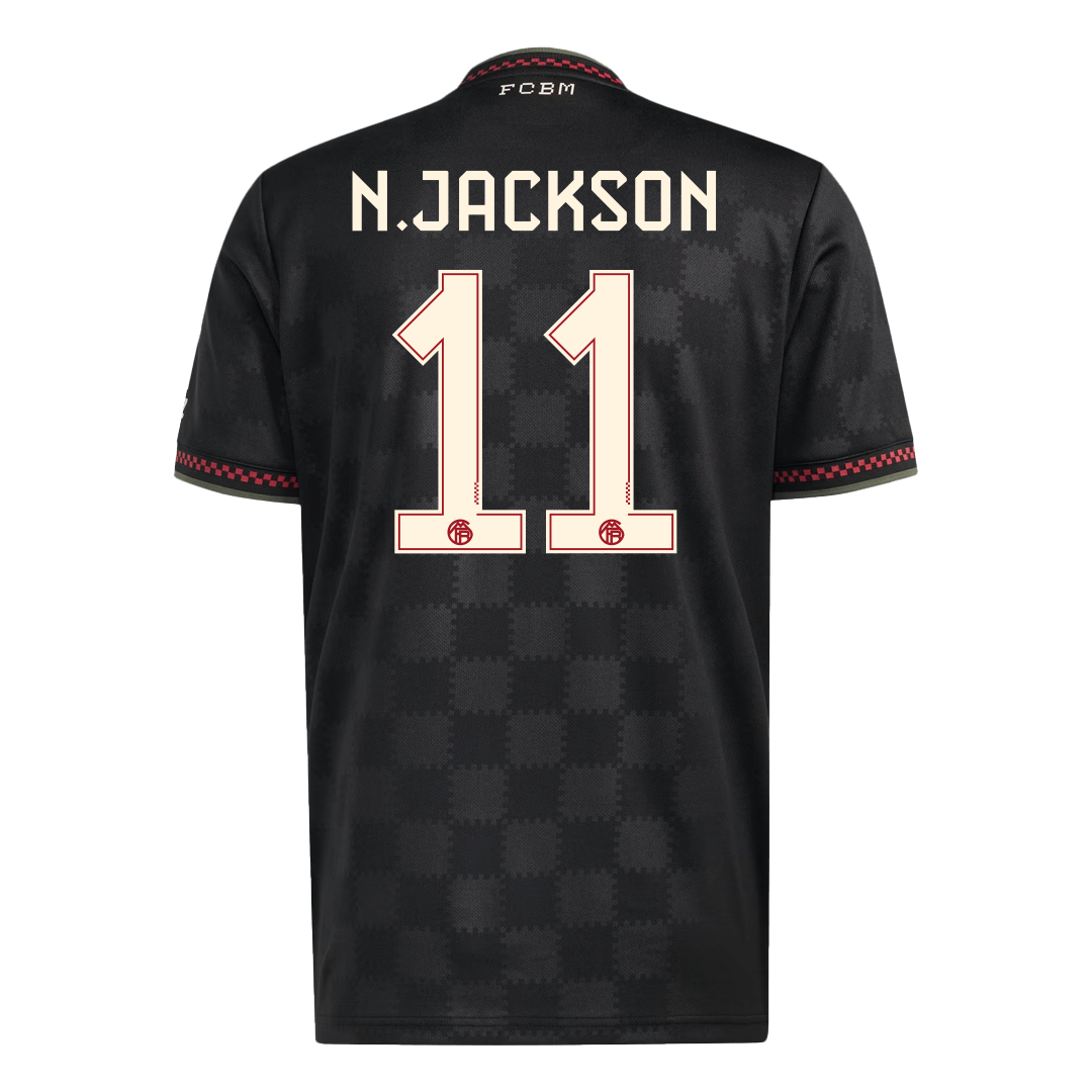 Bayern Munich N.JACKSON #11 Soccer Jersey Third Away 2025/26 Custom Shirt