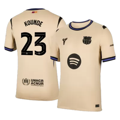 KOUNDE #23 Barcelona Soccer Jersey Away Custom Shirt 2025/26 - UCL - bestsoccerstore