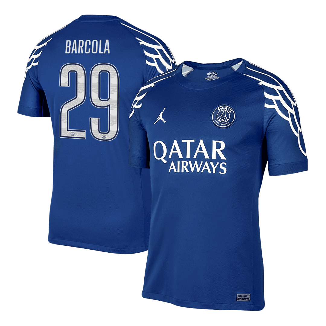 PSG BARCOLA #29 Soccer Jersey Fourth Away Custom Shirt - UCL - bestsoccerstore