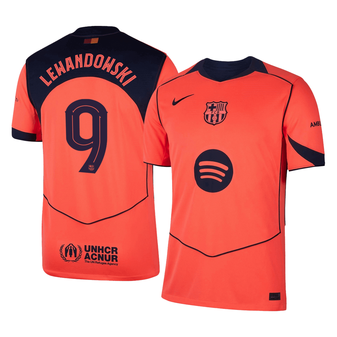 LEWANDOWSKI #9 Barcelona Soccer Jersey Third Away Custom Shirt 2025/26 - UCL - bestsoccerstore
