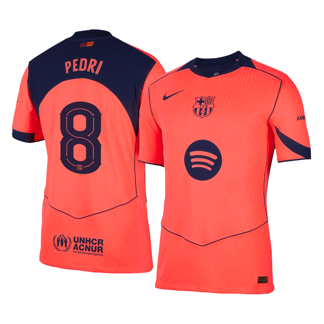 Barcelona PEDRI #8 Third Away Custom Player Version Soccer Jersey 2025/26 - UCL - bestsoccerstore