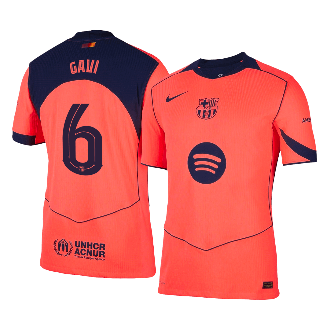 Barcelona GAVI #6 Third Away Custom Player Version Soccer Jersey 2025/26 - UCL - bestsoccerstore