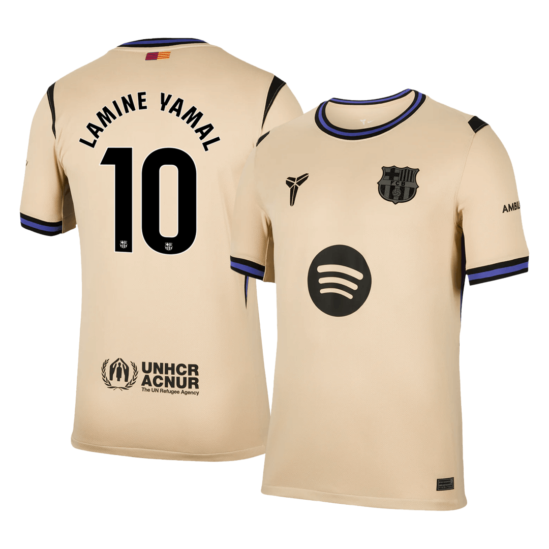 LAMINE YAMAL #10 Barcelona x Kobe Bryant Soccer Jersey Away Custom Shirt 2025/26 - bestsoccerstore