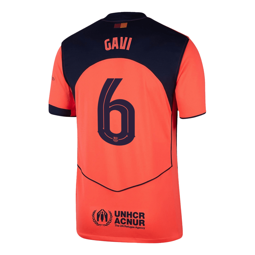 GAVI #6 Barcelona Soccer Jersey Third Away Custom Shirt 2025/26 - UCL - bestsoccerstore