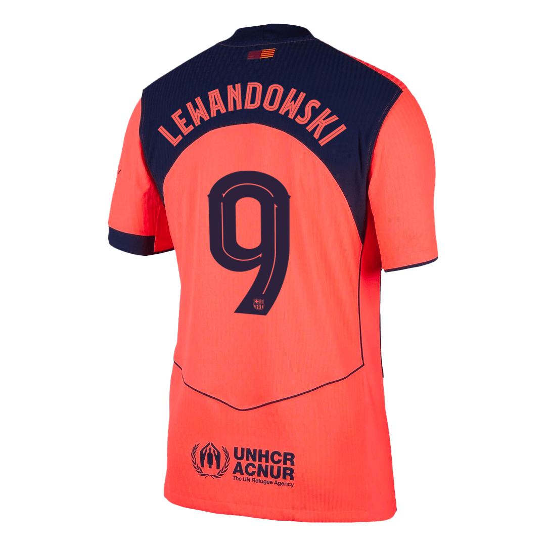 Barcelona LEWANDOWSKI #9 Third Away Custom Player Version Soccer Jersey 2025/26 - UCL