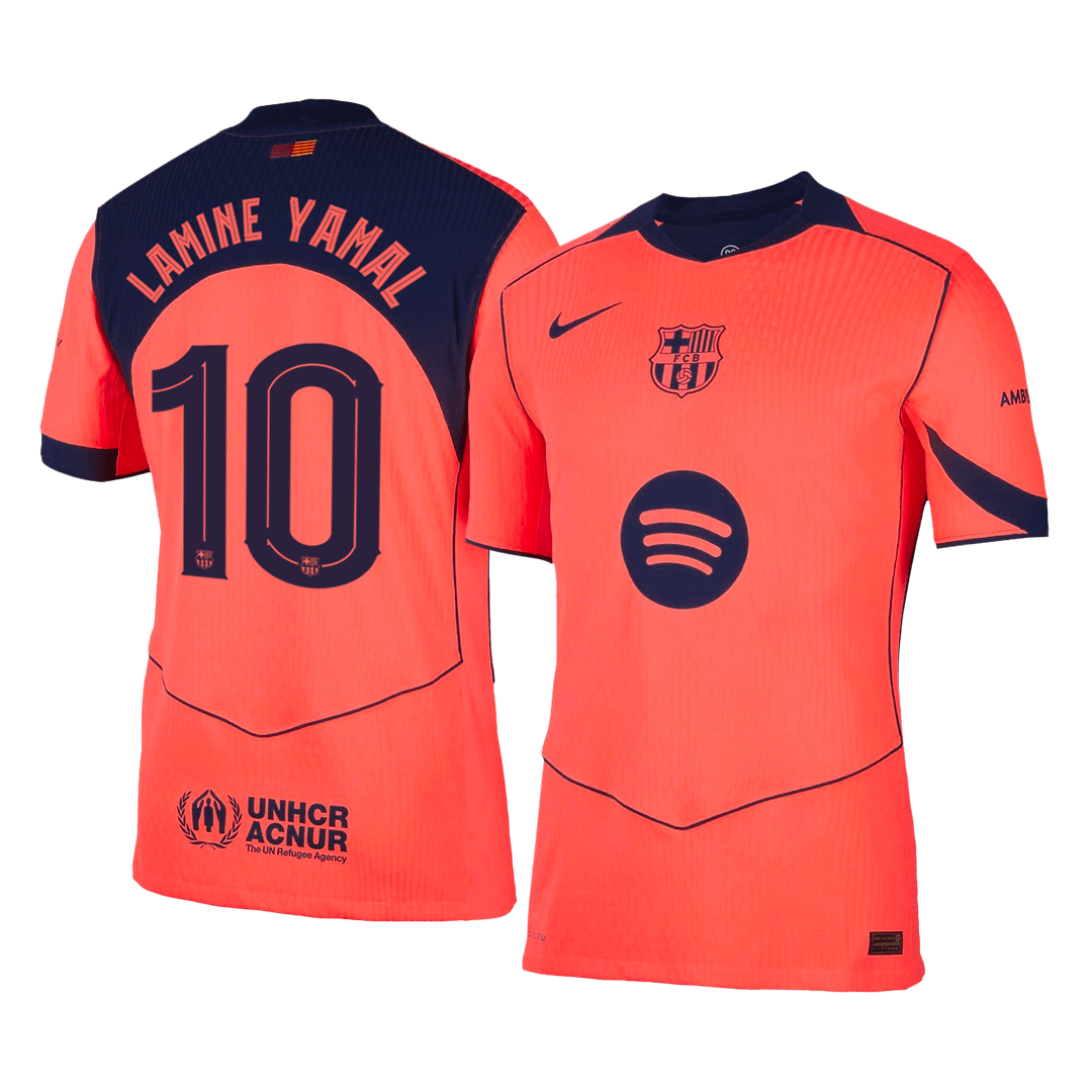 Barcelona LAMINE YAMAL #10 Third Away Custom Player Version Soccer Jersey 2025/26 - UCL - bestsoccerstore