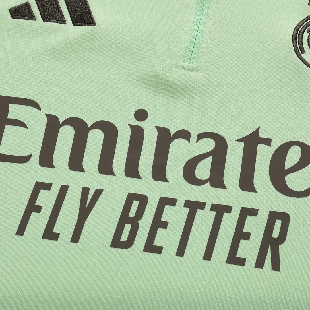 Kids Real Madrid 1/4 Zipper Sweatshirt Soccer Training Kit 2025/26 - bestsoccerstore