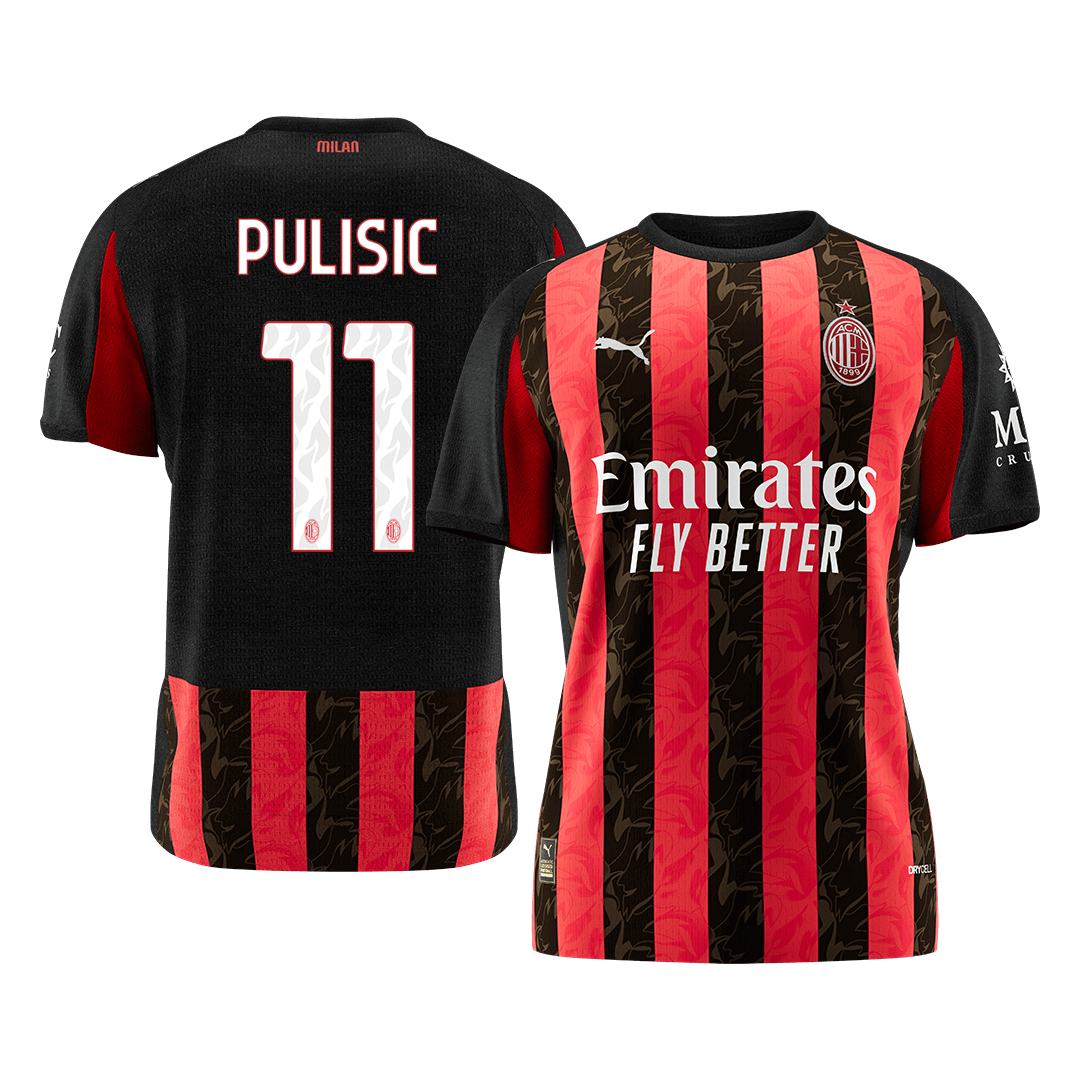 AC Milan Jersey Custom PULISIC #11 Soccer Jersey Home 2025/26 - bestsoccerstore