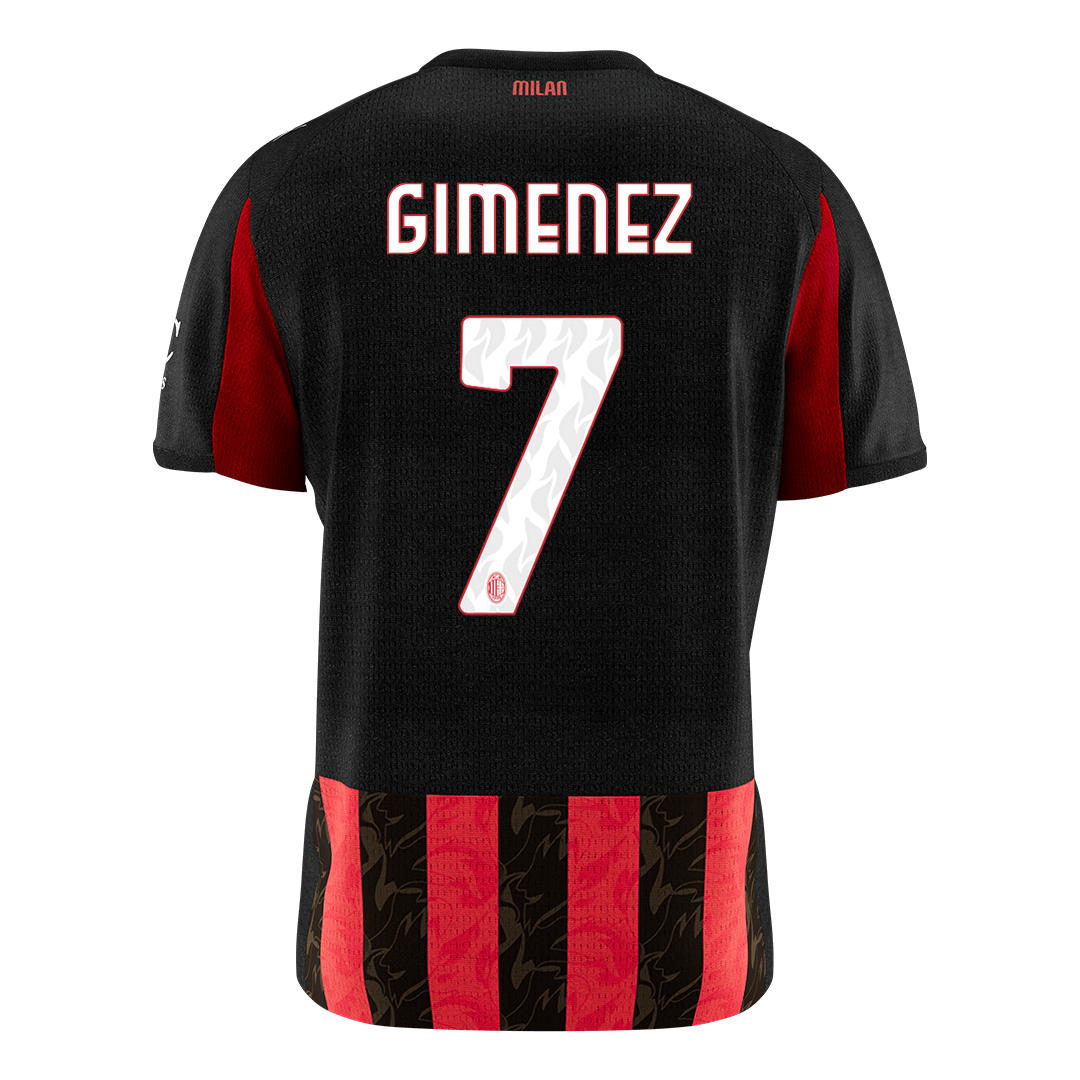 AC Milan Jersey Custom GIMENEZ #7 Soccer Jersey Home 2025/26 - bestsoccerstore