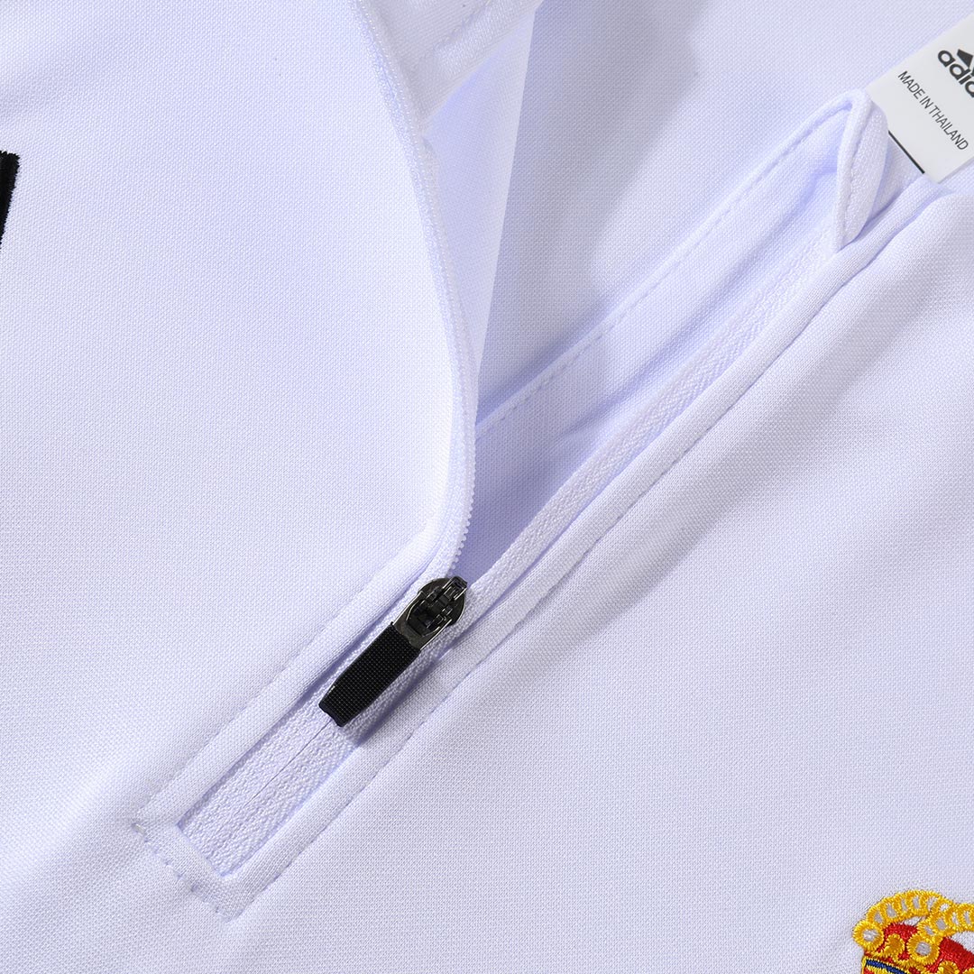 Kids Real Madrid 1/4 Zipper Sweatshirt Soccer Training Kit 2025/26 - bestsoccerstore