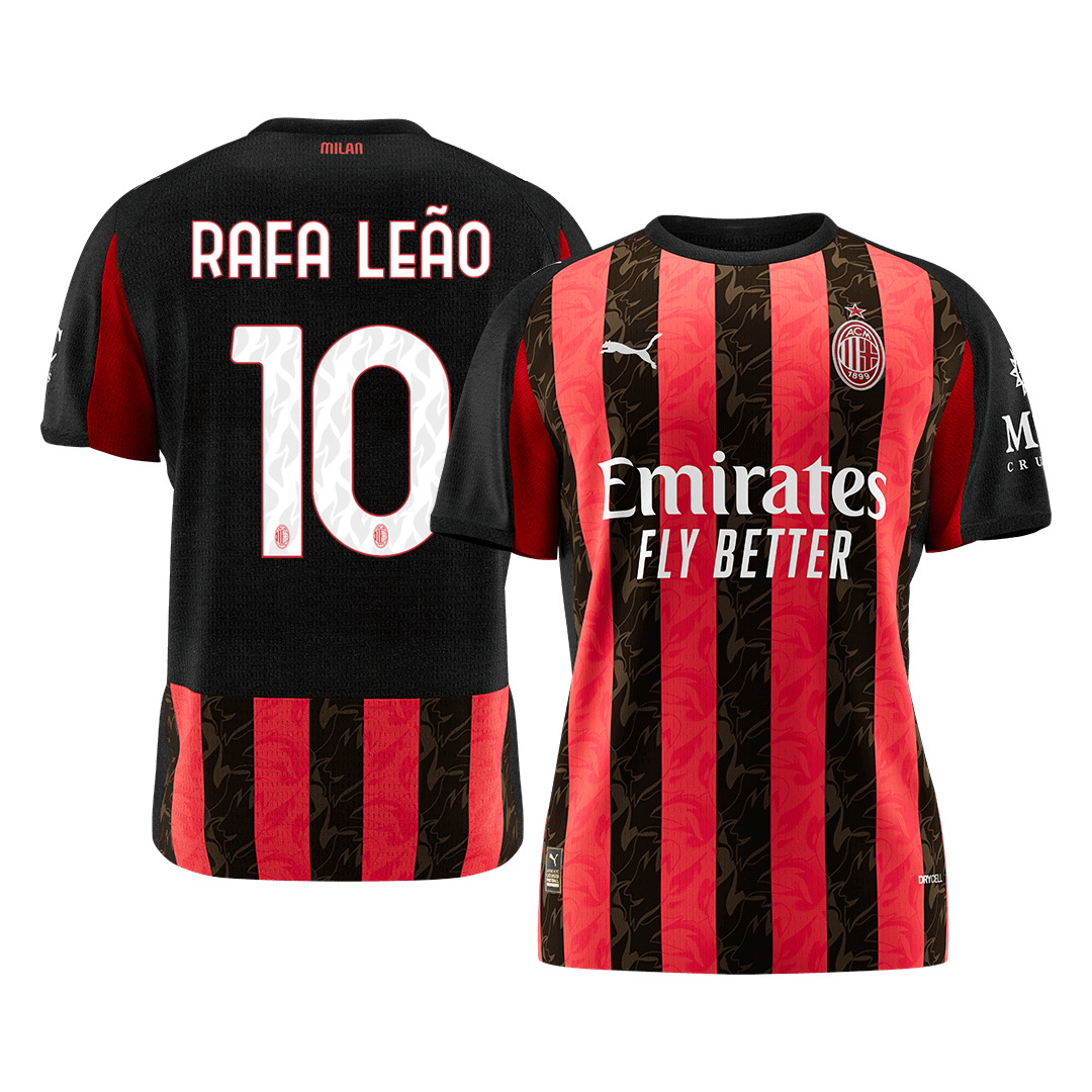 AC Milan Jersey Custom RAFA LEÃO #10 Soccer Jersey Home 2025/26 - bestsoccerstore